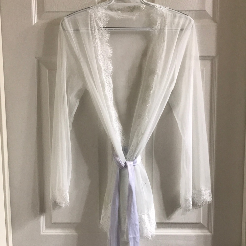 White lingerie robe - bridal!